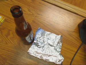 Bottle And Tin Foil